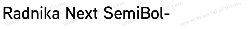 Radnika Next SemiBol字体转换